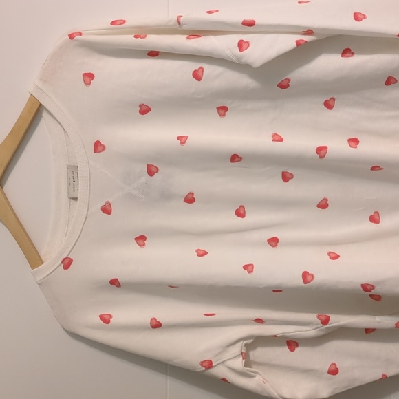 Lucky Brand hearts print long sleeve tee - Picture 2 of 8